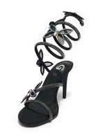 Scarpe donna Gold&gold sandalo con tacco tc 9,5 nero DS25GG25 GH50