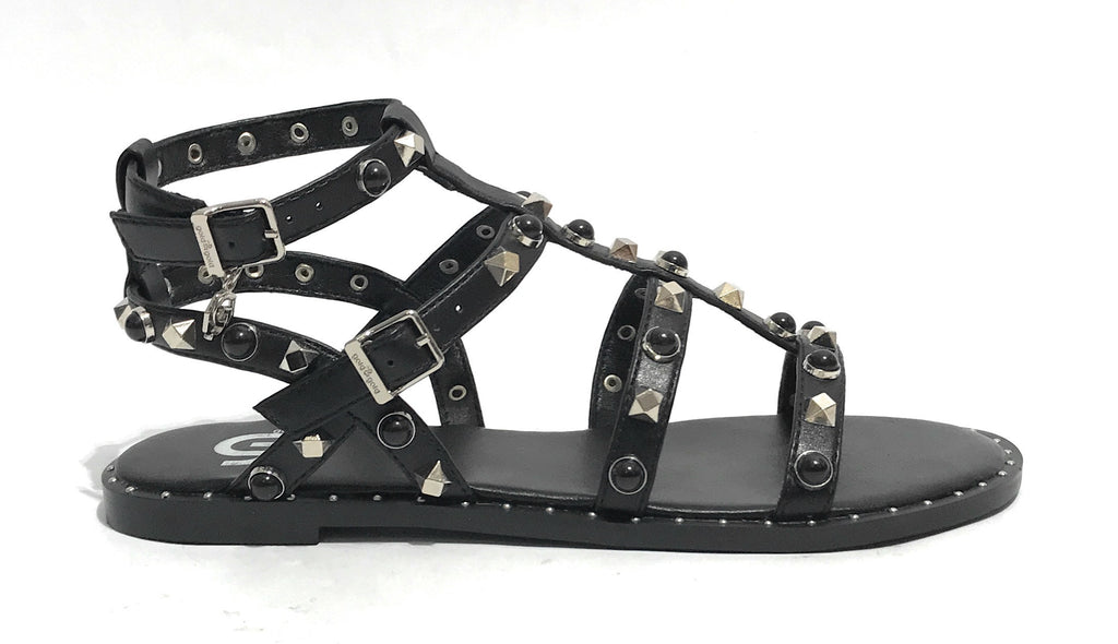 Scarpe donna sandalo Gold&gold ecopelle nero DS25GG35 GH57