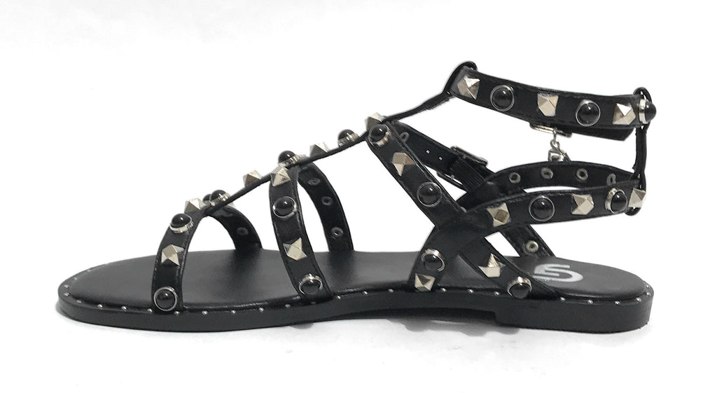 Scarpe donna sandalo Gold&gold ecopelle nero DS25GG35 GH57