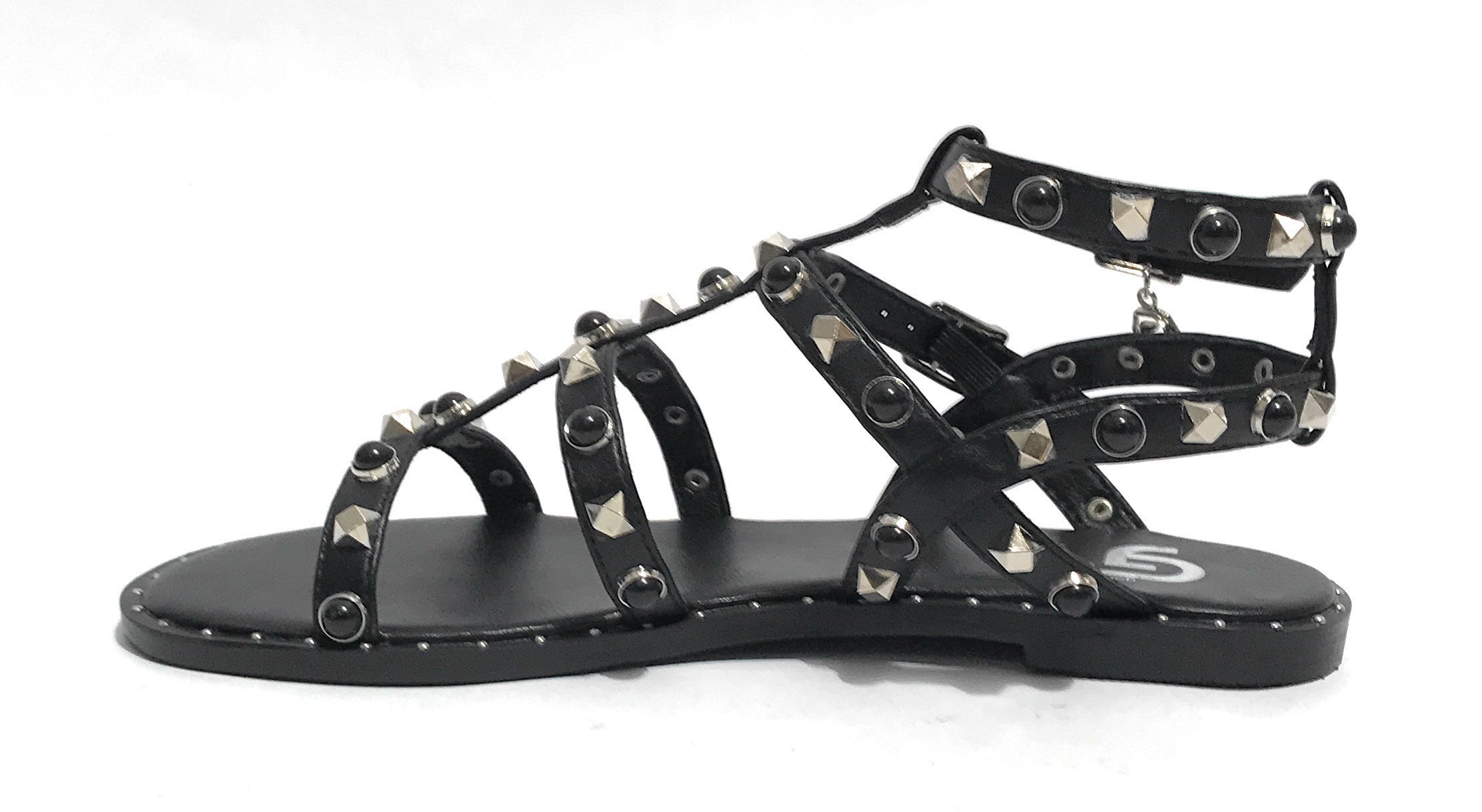 Scarpe donna sandalo Gold&gold ecopelle nero DS25GG35 GH57