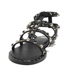 Scarpe donna sandalo Gold&gold ecopelle nero DS25GG35 GH57