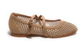 Scarpe donna Gold&gold ballerina a rete beige DS25GG37 GD193