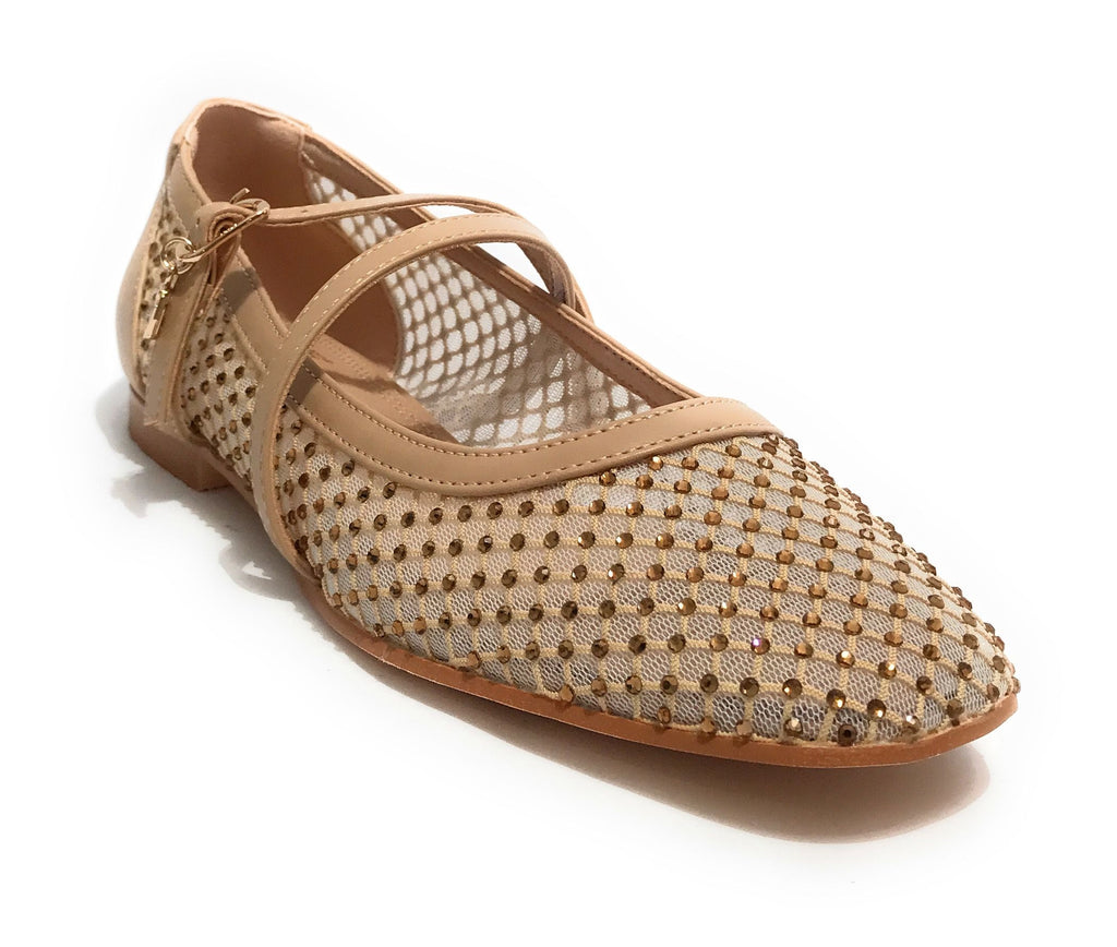 Scarpe donna Gold&gold ballerina a rete beige DS25GG37 GD193