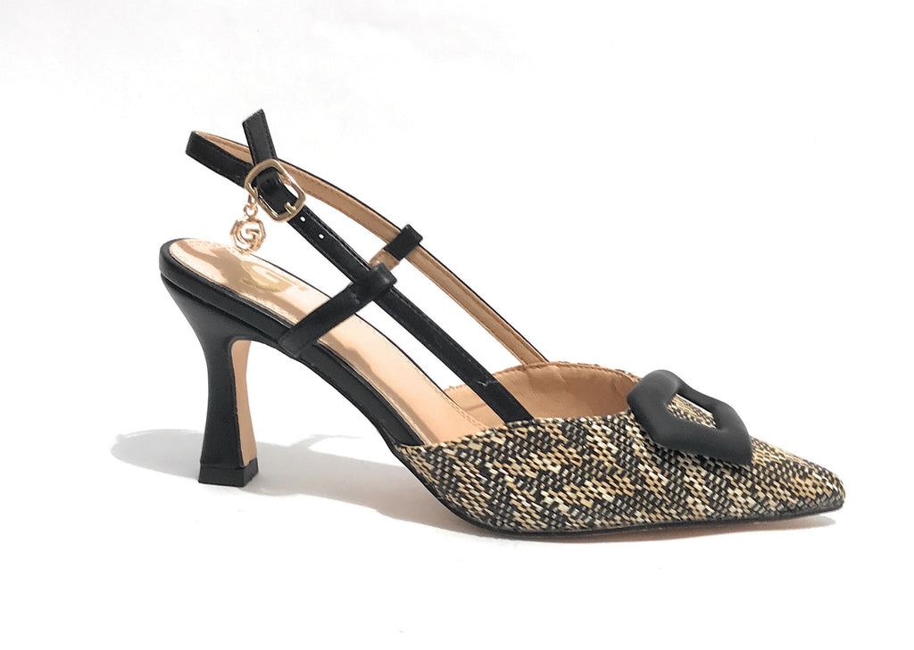 Scarpe donna sandalo Gold&gold nero DS25GG51 GP777