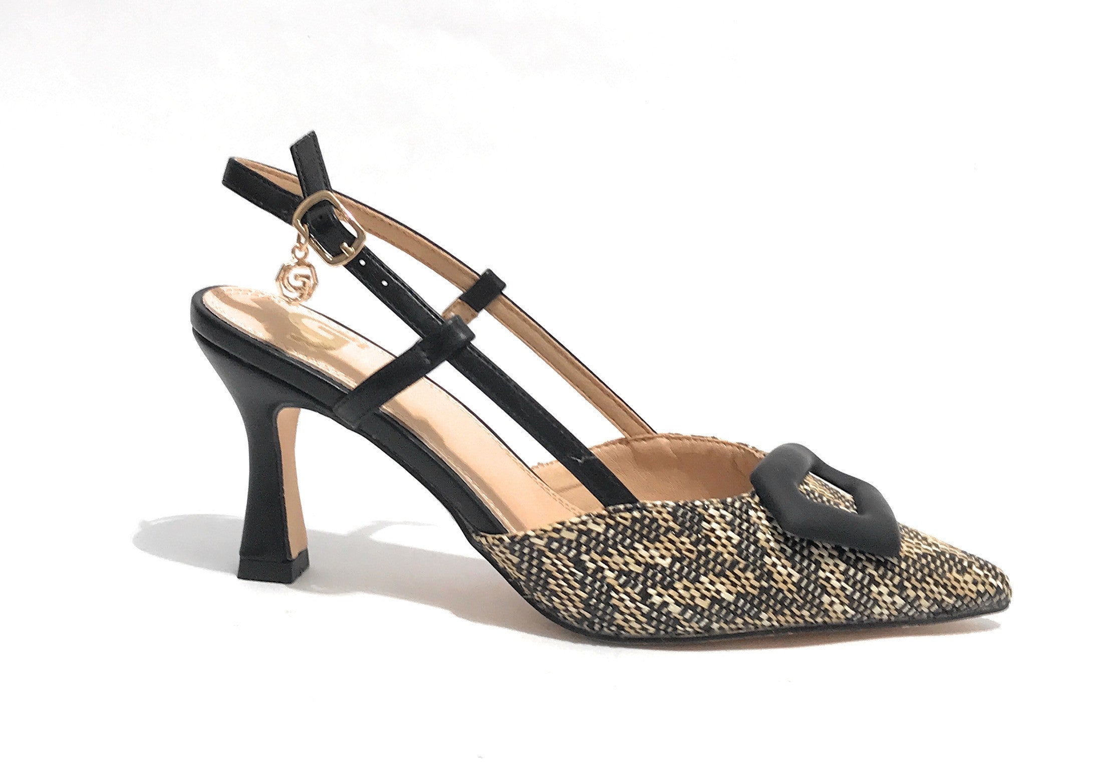 Scarpe donna sandalo Gold&gold nero DS25GG51 GP777