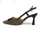 Scarpe donna sandalo Gold&gold nero DS25GG51 GP777