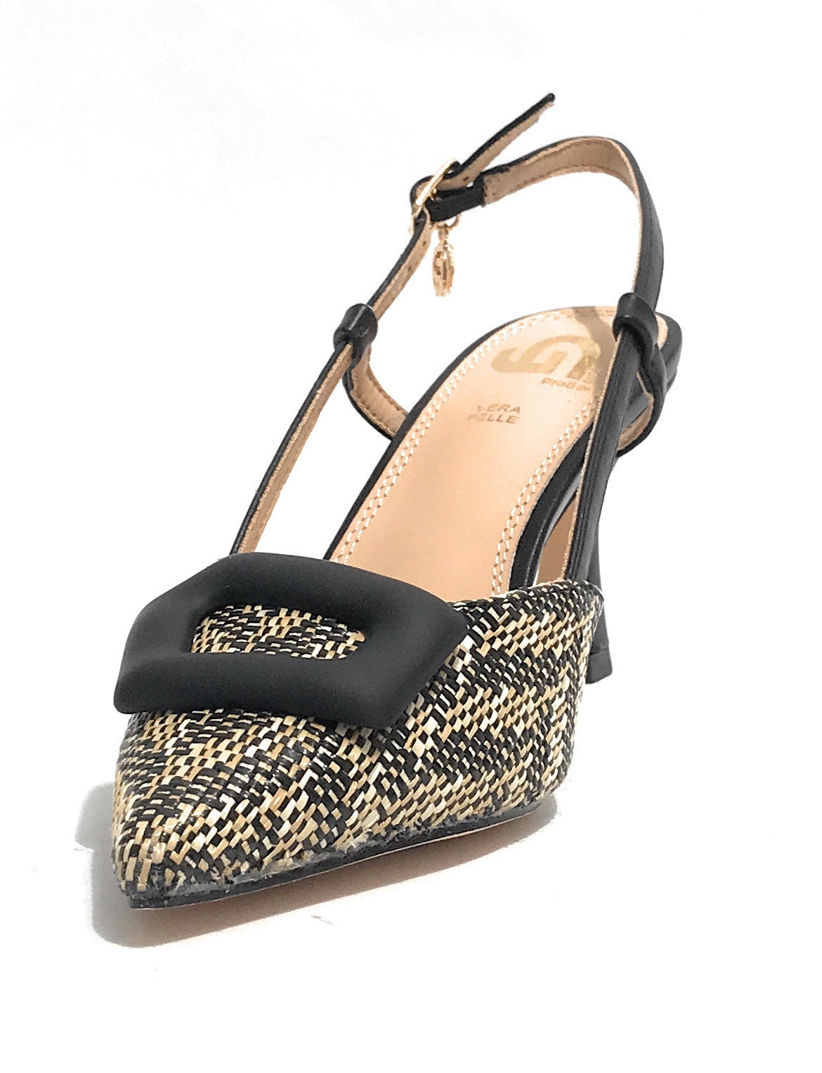 Scarpe donna sandalo Gold&gold nero DS25GG51 GP777