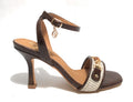 Scarpe donna sandalo Gold&gold ecopelle caffè DS25GG65 GU297