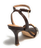 Scarpe donna sandalo Gold&gold ecopelle caffè DS25GG65 GU297