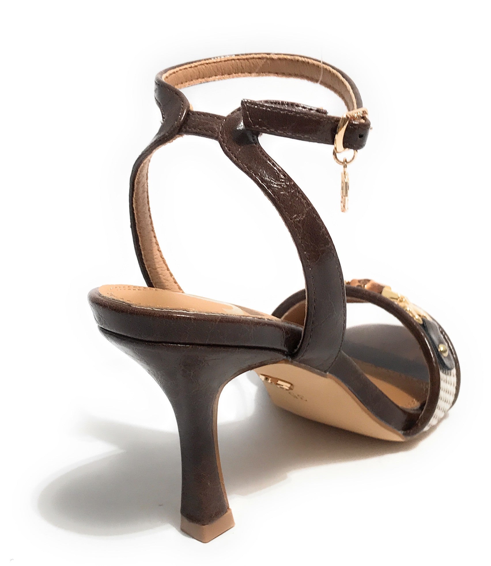 Scarpe donna sandalo Gold&gold ecopelle caffè DS25GG65 GU297