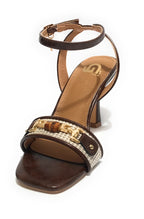 Scarpe donna sandalo Gold&gold ecopelle caffè DS25GG65 GU297