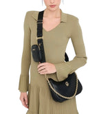 Borsa donna Liu-jo Achala hobo nero B26LJ55 AF5180 E0077