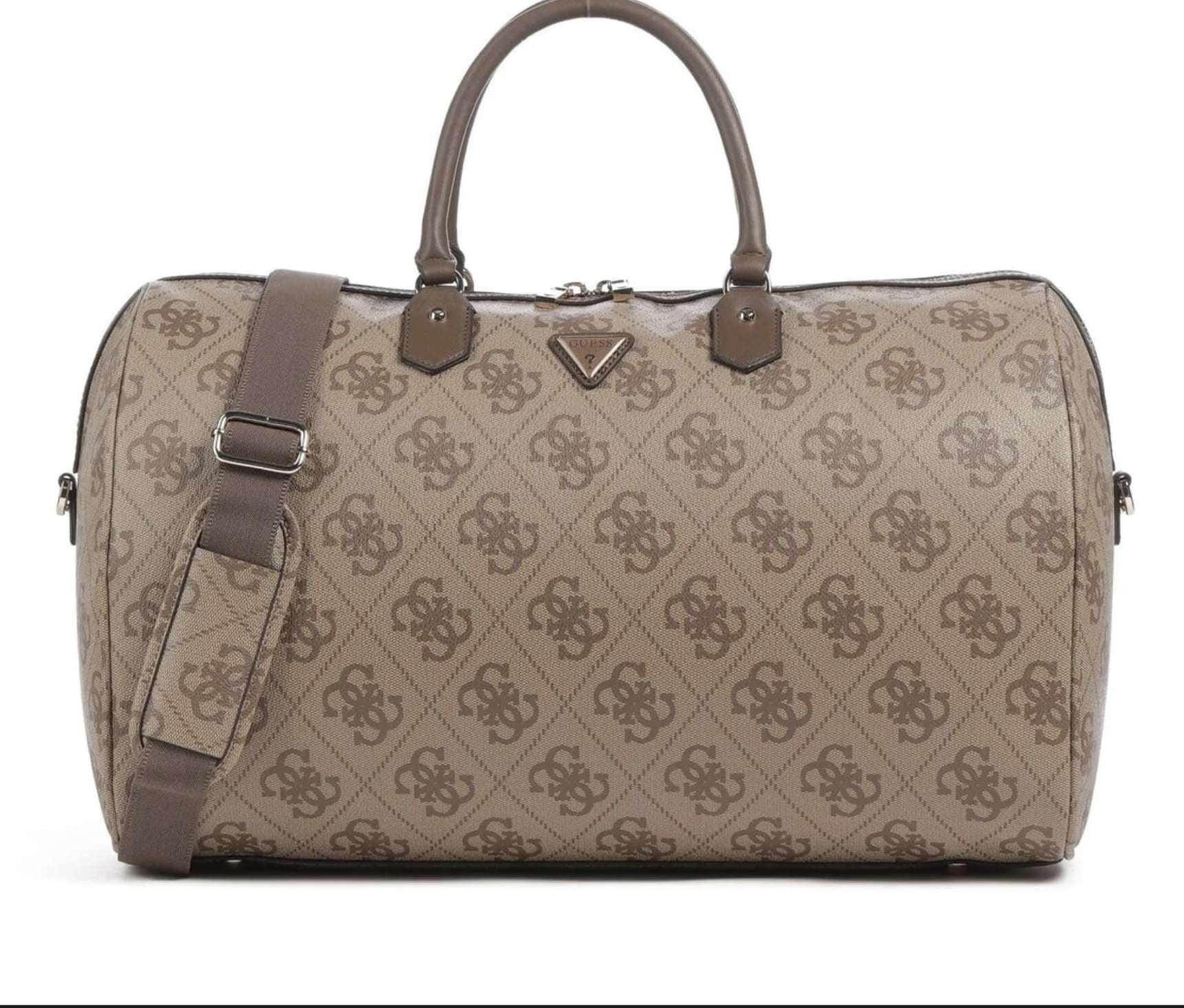 Borsa  Guess Berta travel duffel bag latte logo B26GU86 OB8688416