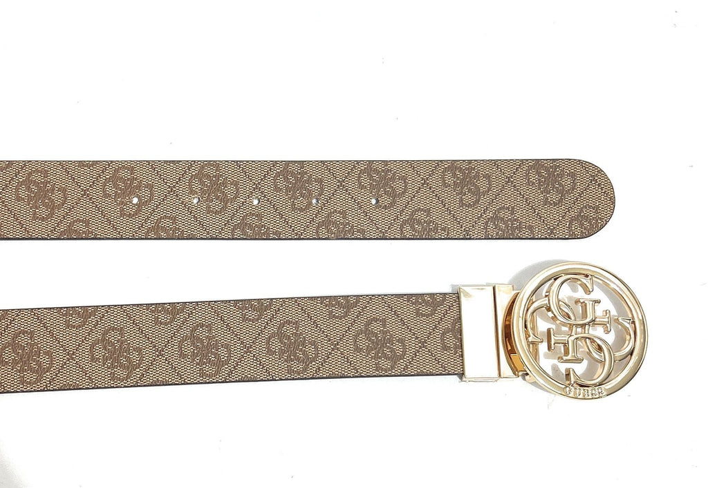 Cinta donna Guess Nolana 4g reversible latte logo CS26GU19 BW9166P4235