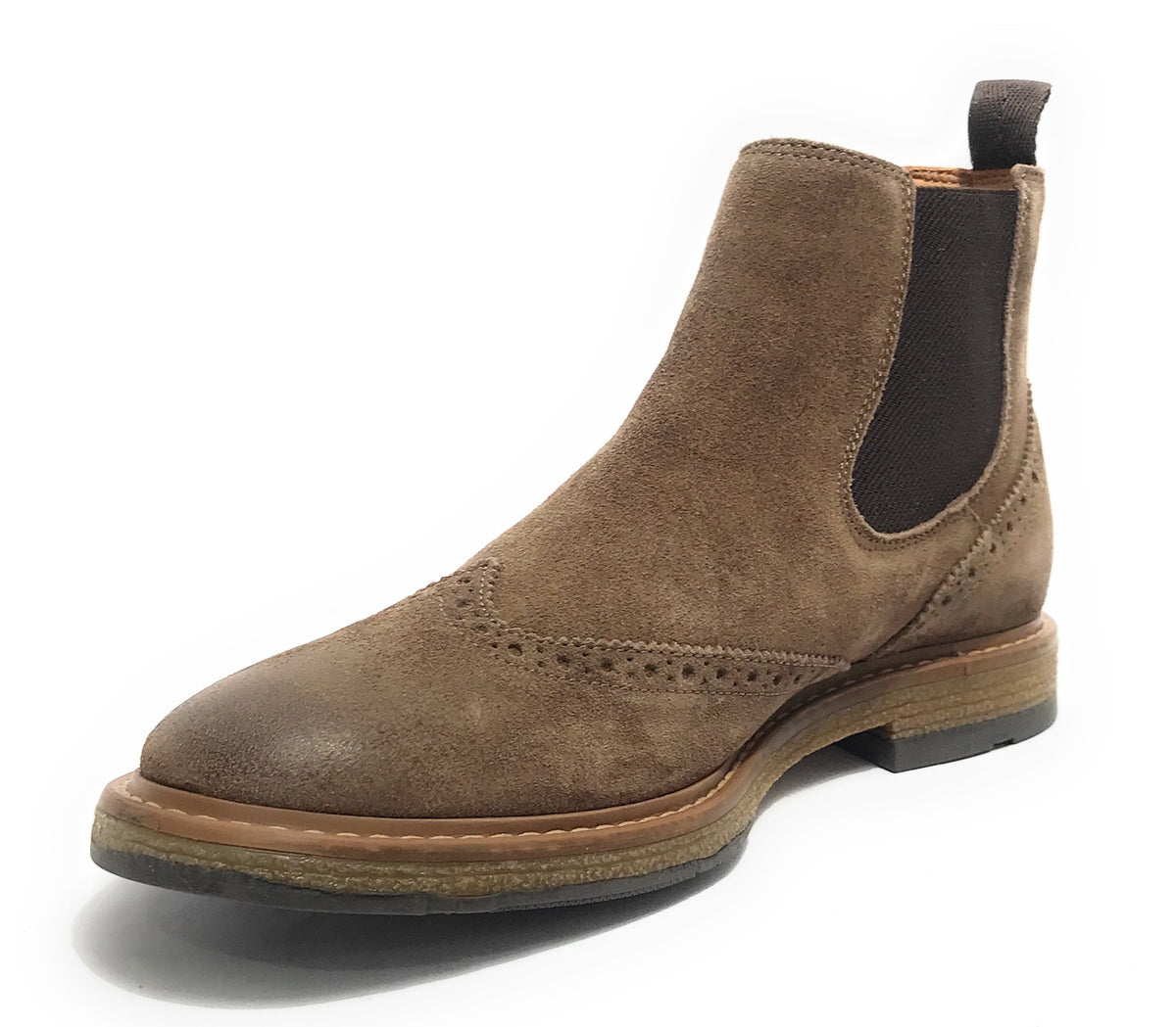 Stivaletto beatles uomo Elite in pelle scamosciata taupe U24EL12 1008