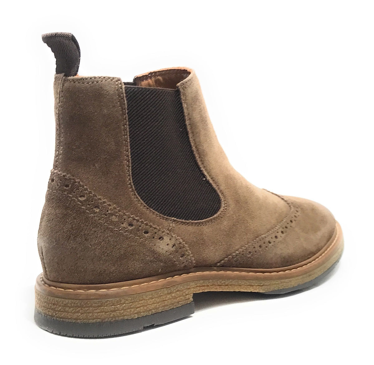 Stivaletto beatles uomo Elite in pelle scamosciata taupe U24EL12 1008