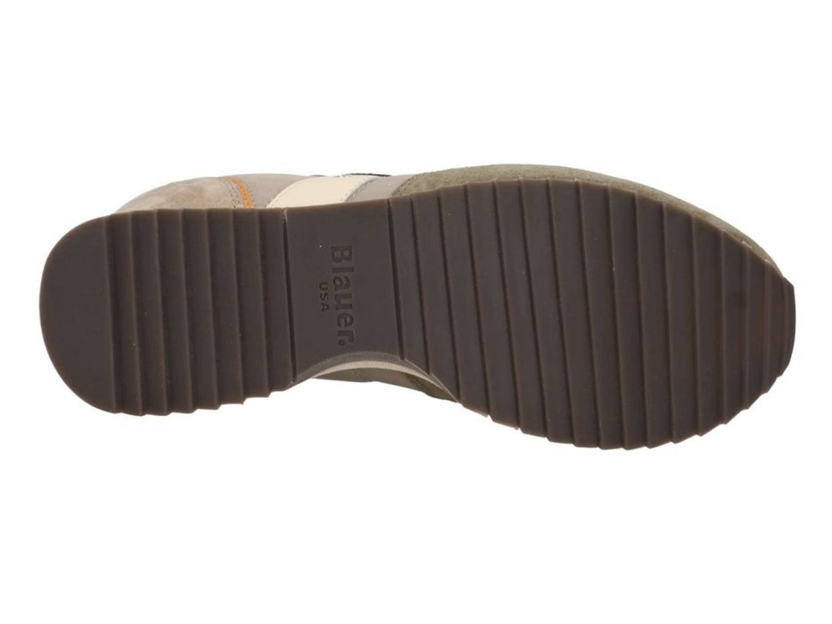 Scarpe Blauer sneaker Queens suede/ tessuto military/ taupe US26BU01 S6QUEENS01/NUB