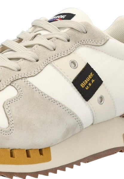 Scarpe Blauer sneaker Queens01 suede/tessuto white/beige US26BU02 S6QUEENS01/NUB