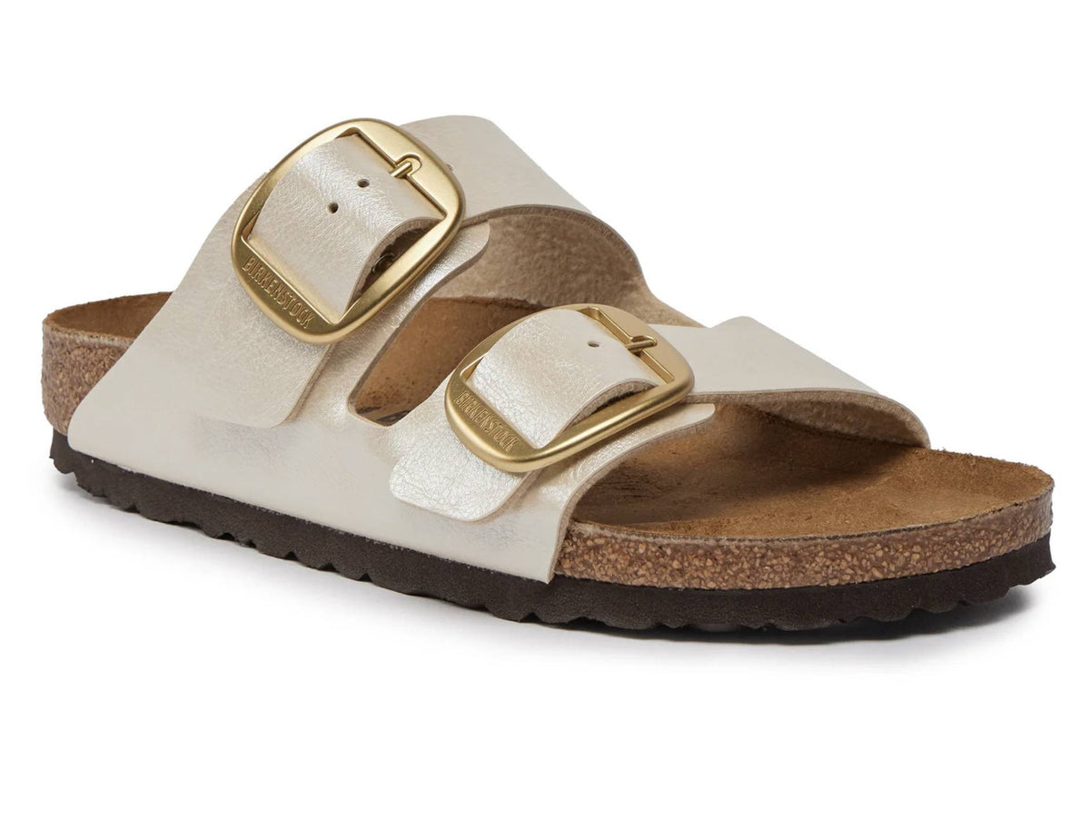 Sandalo donna Birkenstock Arizona Big Buckle pearl white Birko-Flor DS26BI07 1020021