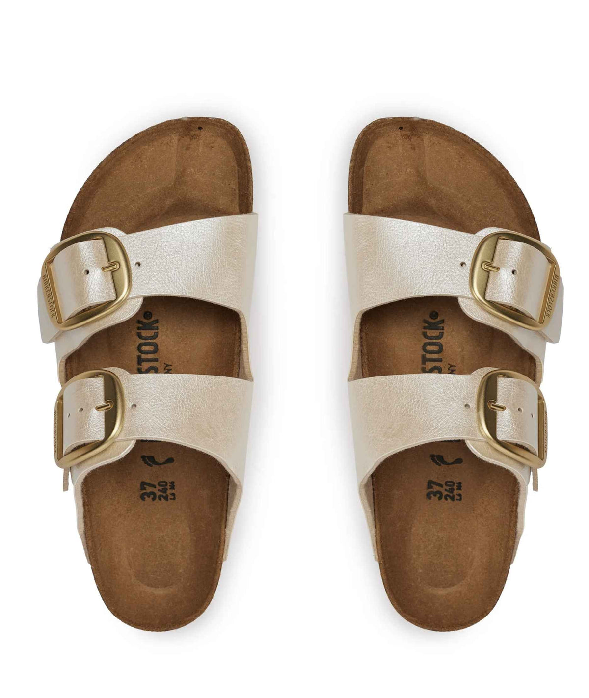 Sandalo donna Birkenstock Arizona Big Buckle pearl white Birko-Flor DS26BI07 1020021