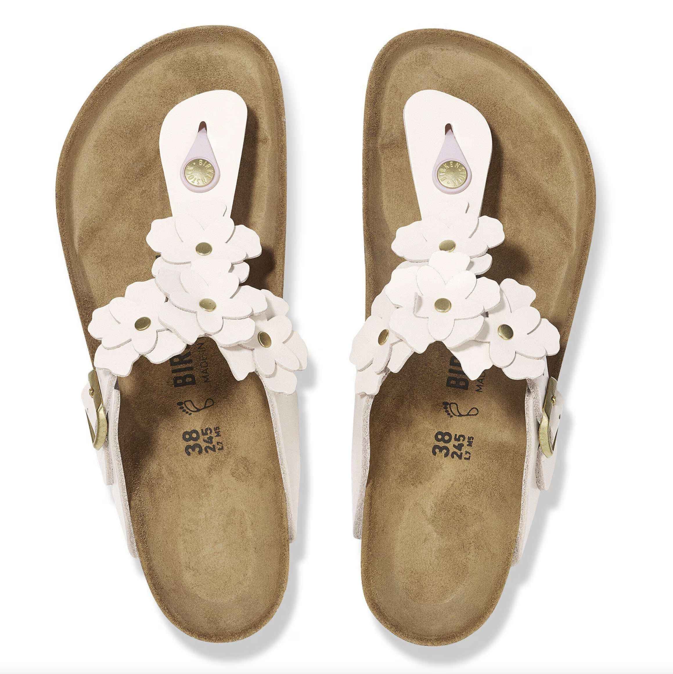 Sandalo donna Birkenstock Gizeh Flower Embellishment light rose DS26BI10 1029287