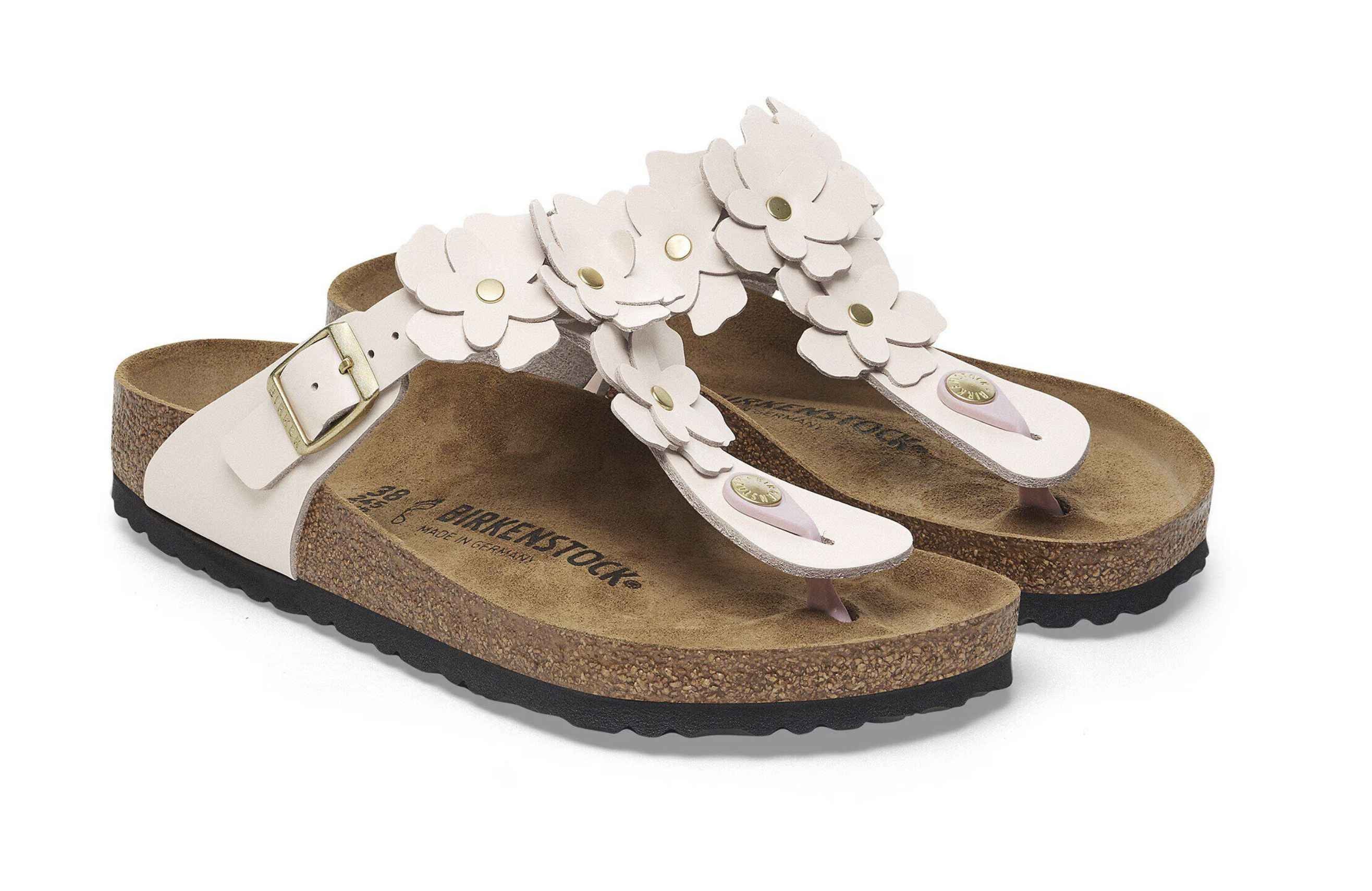 Sandalo donna Birkenstock Gizeh Flower Embellishment light rose DS26BI10 1029287