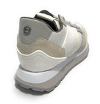 Sneaker running Rubye in pelle/ tessuto white/ silver donna DS22AP01 S2RSD19