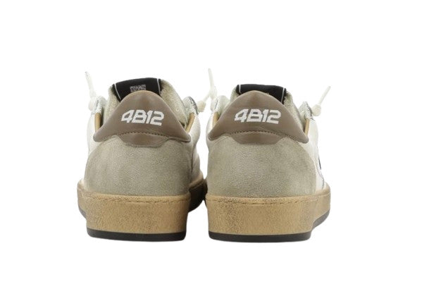 Scarpe uomo 4B12 sneakers white/beige/taupe US26QB01 PLAYNEW-U1005