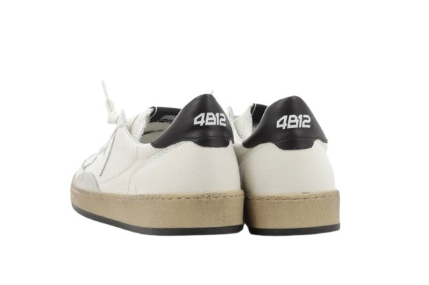 Scarpe uomo 4B12 sneakers white/black US26QB02 PLAYNEW-U1001