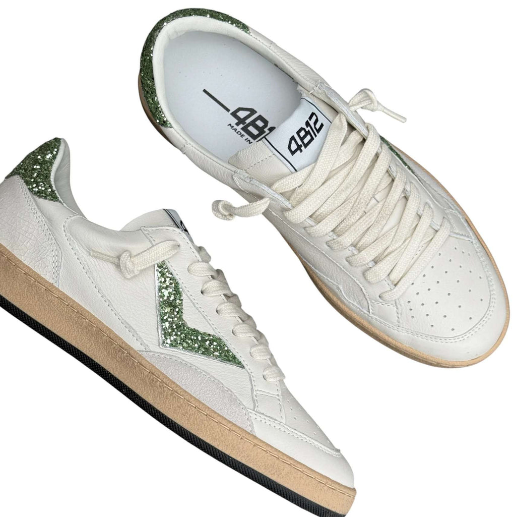 Sneaker donna 4B12 white/leaf DS26QB03 PLAYNEW-D2014