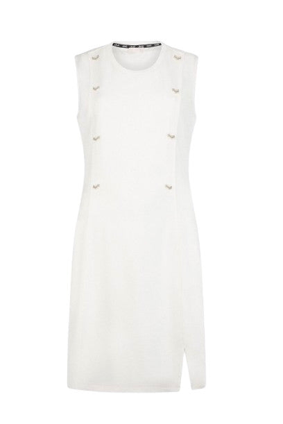 Abito donna Liu Jo corto in jersey white milk ES26LJ24 TA6126 J5942 10105