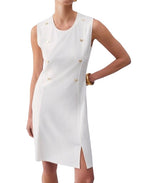 Abito donna Liu Jo corto in jersey white milk ES26LJ24 TA6126 J5942 10105
