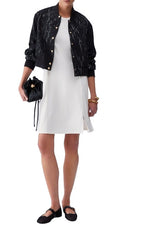 Abito donna Liu Jo corto in jersey white milk ES26LJ24 TA6126 J5942 10105