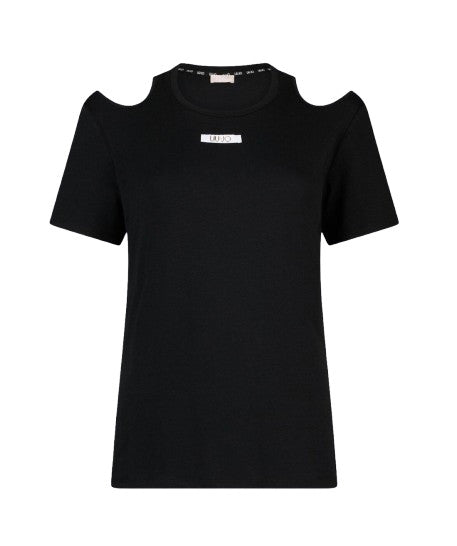 T-shirt donna Liu Jo cut-out black ES26LJ34 TA6170 JS005 22222