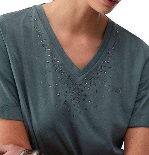 T-shirt donna Liu Jo military ES26LJ35 TA6284 JS923 76009