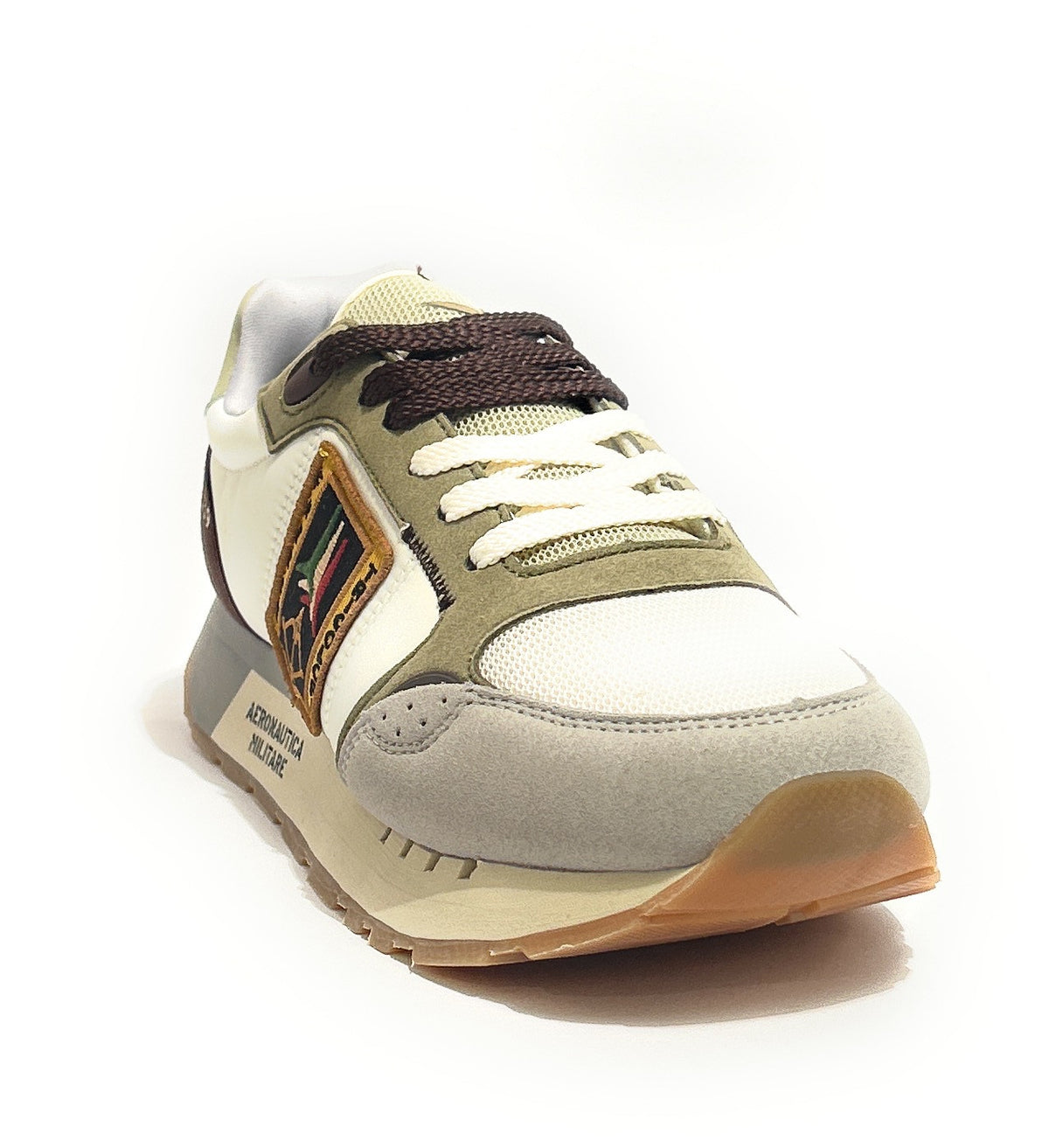 Sneaker uomo Aeronautica Militare bianco/ verde US26AR07 261SC0292UCT03331
