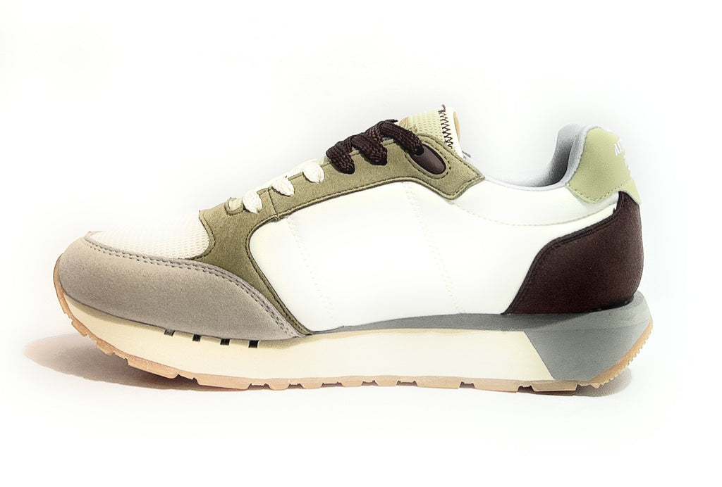 Sneaker uomo Aeronautica Militare bianco/ verde US26AR07 261SC0292UCT03331