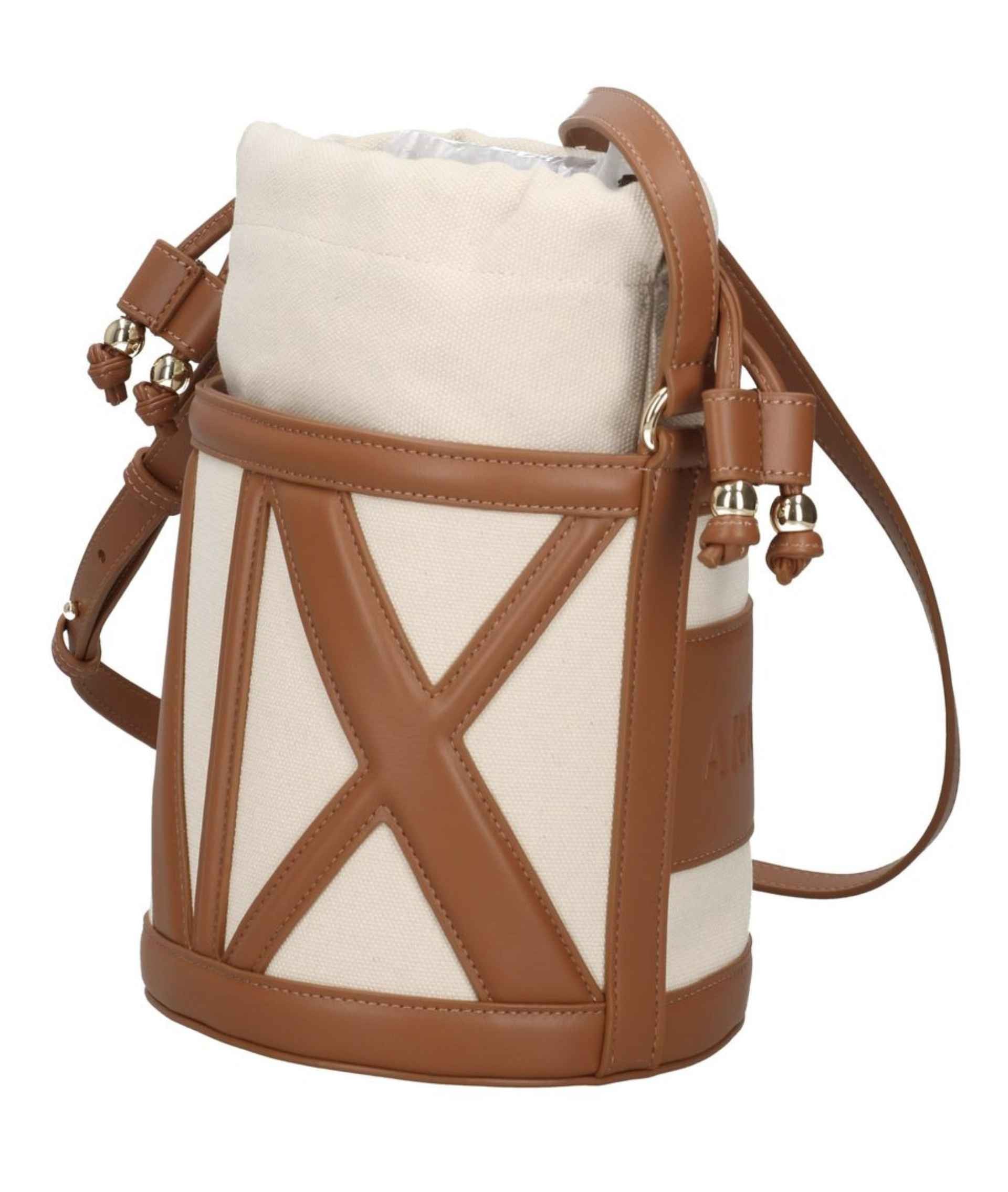 Borsa donna secchiello Armani Exchange natural/saline clay XW002183 AF22635 M6261 BS26AX11