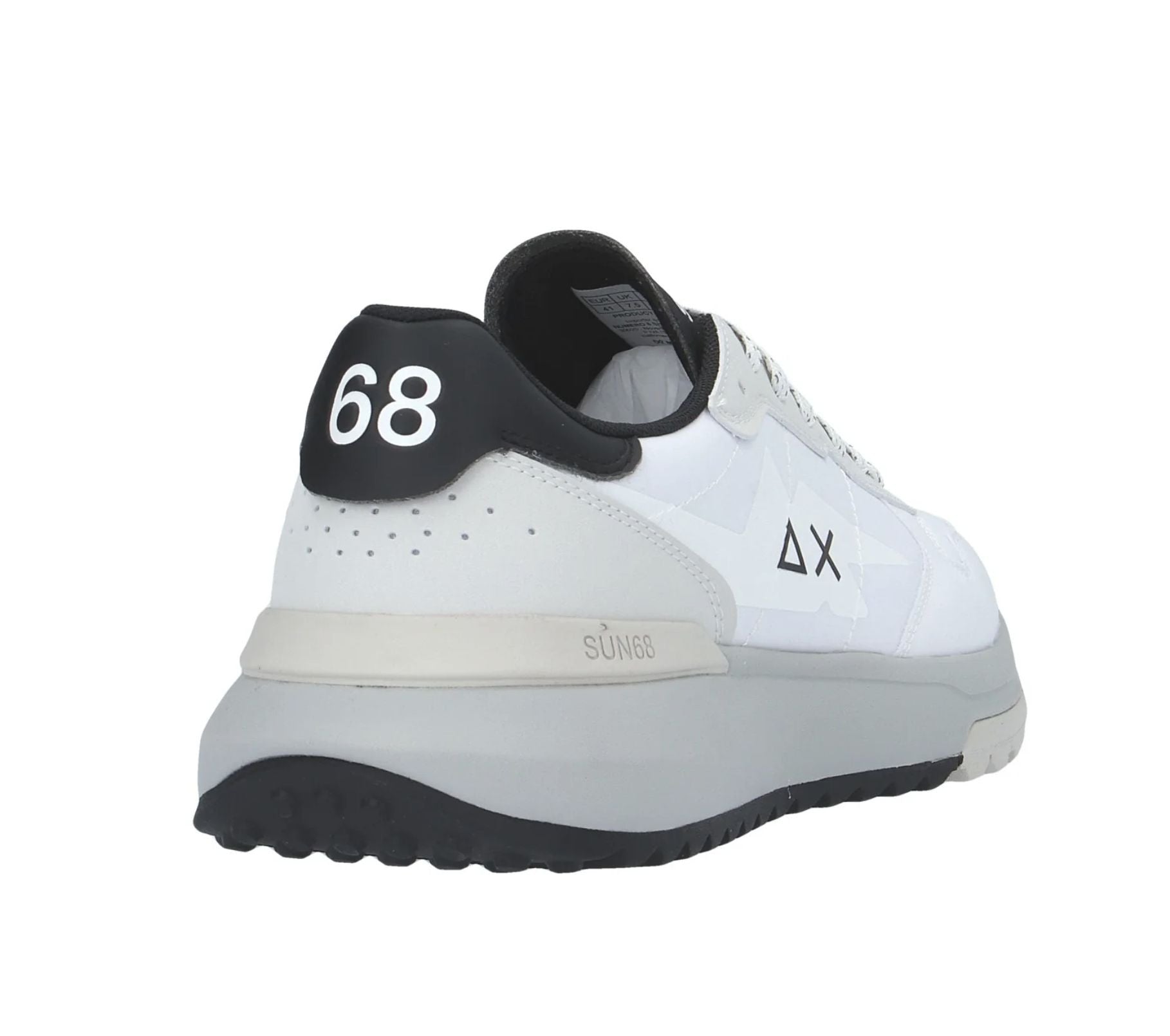 Sneaker running Sun68 Niki 2.0 light bianco US26SU09 Z36122
