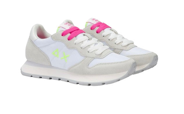 Sneaker Sun68 Ally Solid 0162 bianco/fuxia fluo DS26SU09 Z36201