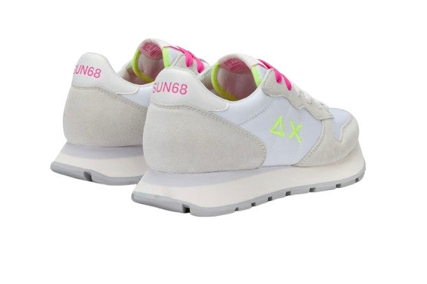 Sneaker Sun68 Ally Solid 0162 bianco/fuxia fluo DS26SU09 Z36201