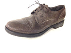 SCARPE UOMO DAVIDSON ALLACCIATA  PELLE BURRATTATA MORO ARTIGIANALE U15DV03