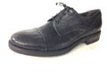 SCARPE UOMO DAVIDSON ALLACCIATA  PELLE BURRATTATA NERO ARTIGIANALE U15DV04