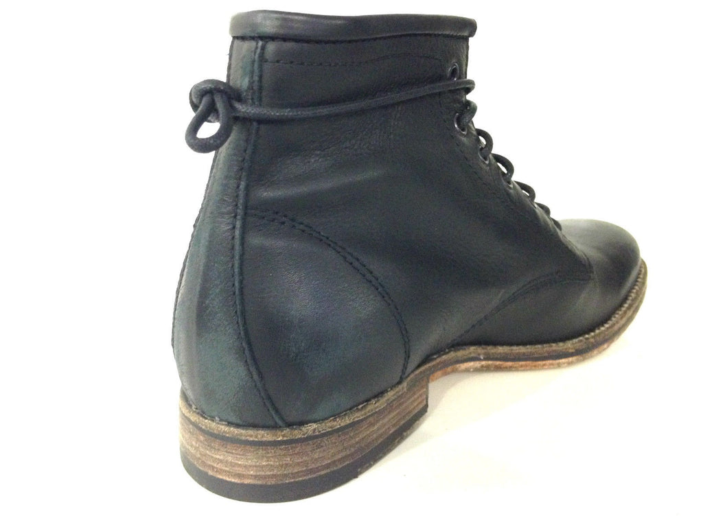 SCARPE UOMO DAVIDSON POLACCHINO F CUOIO NERO BOLIVIA  VINTAGE U15DV06