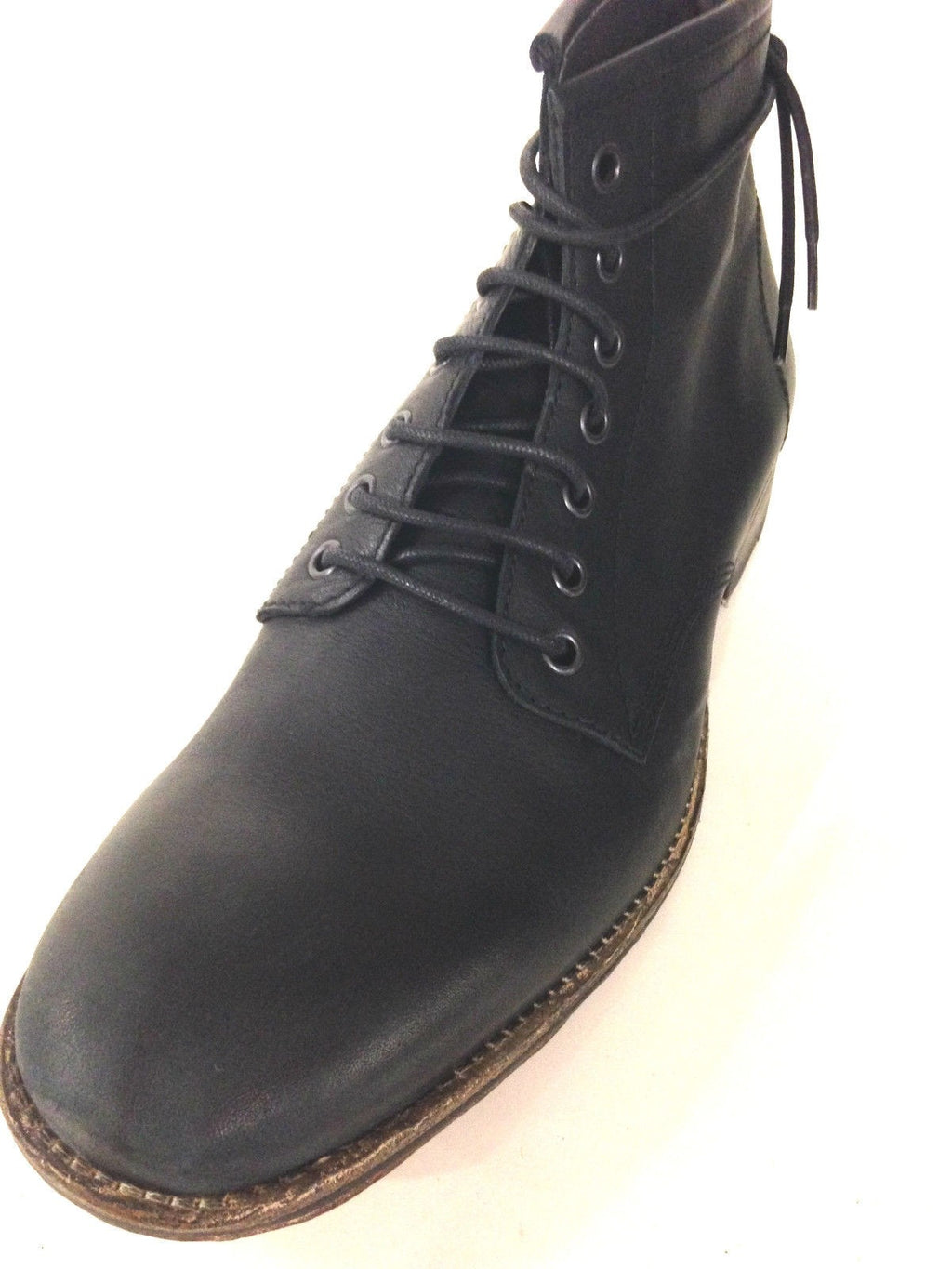 SCARPE UOMO DAVIDSON POLACCHINO F CUOIO NERO BOLIVIA  VINTAGE U15DV06