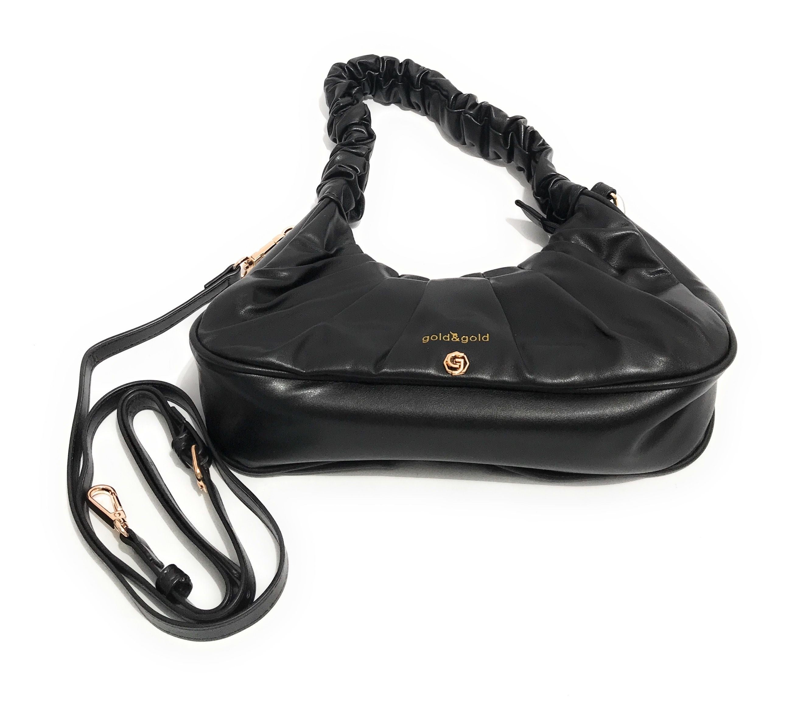 Borsa a mano/ tracolla Gold&gold nero donna BS22GG25 GGJ156