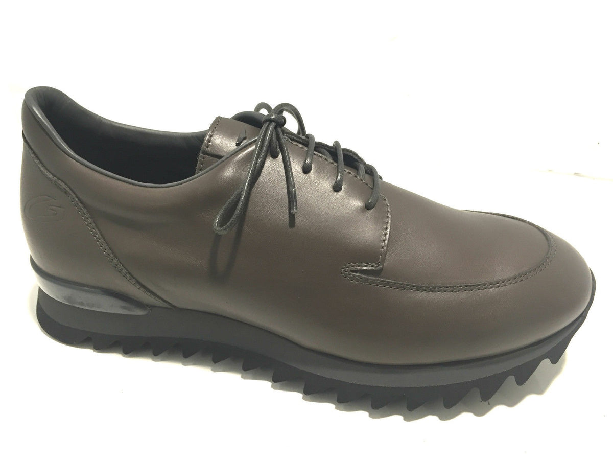 SCARPE UOMO  GUARDIANI SPORT MODELLO FREEMAN PELLE  GRIGIO FUMO  U16AG19