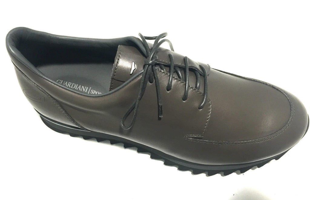 SCARPE UOMO  GUARDIANI SPORT MODELLO FREEMAN PELLE  GRIGIO FUMO  U16AG19