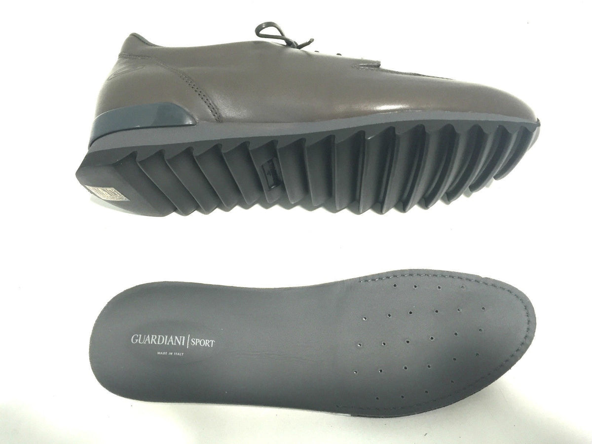 SCARPE UOMO  GUARDIANI SPORT MODELLO FREEMAN PELLE  GRIGIO FUMO  U16AG19