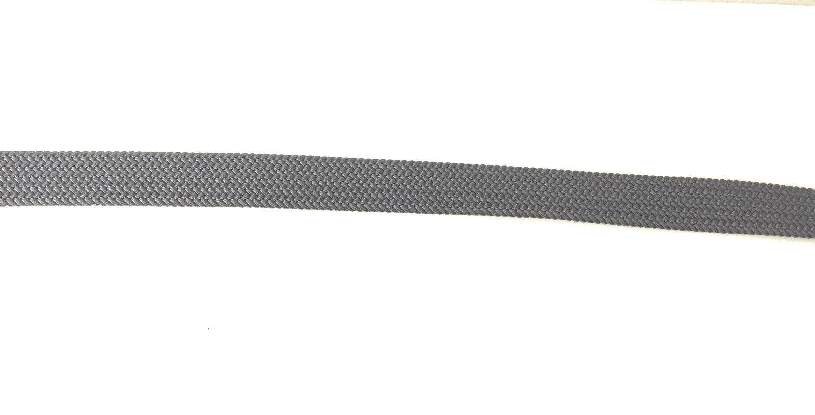 CINTURA DA UOMO ZERBINI COTONE ELAST. E PELLE GRIGIO E FIBBIA SILVER A15ZE03